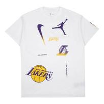 Nike Nba Courtside Statement Max90 Logo Print Crew Neck T-Shirt Unisex Tops White DV5725-100 L white