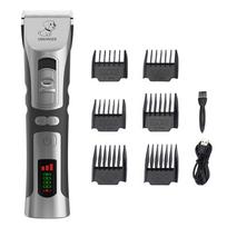 Professional Dog Hair Trimmer for Small Large Dogs Shaver Full Set USB Rechargeable Puppy Dog Grooming Cat Haircut Pet Supplies Only Head black