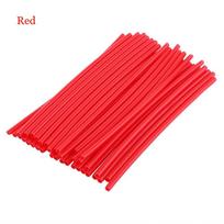 36Pcs Bike Motorcycle Decoration Guard Protector Rims Skins Covers Wheel Spoke Wraps violetinė