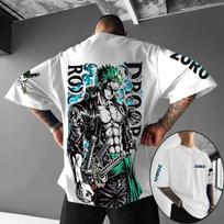 One Piece Zoro Anime Vintage Hoodie Men Women Oversized Y2K Harajuku Streetwear Hooded Sweatshirt S black