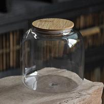 Micro Landscape Moss Bryophyte Glass Terrarium with Lid Cloud and Mist Frosting Glass Vase Landscape Glass Container Home Decor black