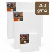 Drobė gruntuota ant porėmio Academy 280 g/m2, 40x40 cm, 100% medvilnė Imsema