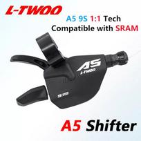 LTWOO A5 1X9 Speed Shifter Groupset Mountain Bike 9V Shifter Lever Rear Derailleur Kit Max Support 50T Cassett Compatible SRAM A5 9S RSL 1-1 tech black