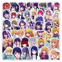 60 Japanese Anime Oshi no Ko Stickers for Suitcase, Speaker, Skateboard, Cup, Tablet - Waterproof Decoration Set white
