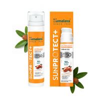 Himalaya Sun Protect+ Itin lengvas apsauginis kremas nuo saulės | Kremas-gelis | 90 % ingredientų natūralios kilmės | In vivo testuotas SPF 50 PA++++ | Dermatologiškai testuotas f orange