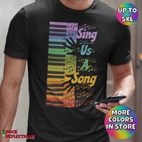 Piano Man T-Shirt and kids shirt: Billy Joel Inspired Rock Music Tee 110 gray