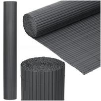 PVC danga maskuojantis 500x120 cm kilimėlis balkonui, terasai, tvorai, tamsiai pilkas