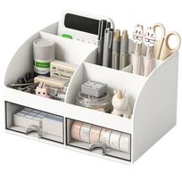 Organizatorius stalui Rivex O456, balta, 2 stalčiai