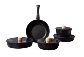 Hermia puodų ir keptuvių rinkinys Hona Xl - Black, juodas, 14 vnt.