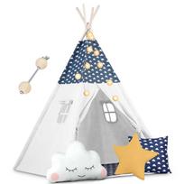 Vaikų palapinė tipi su pagalvėlėmis ir girlianda