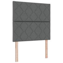 vidaXL Kiemas lova su čiužiniu Tamsiai pilka 120 x 200 cm audinys