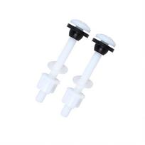 2 vnt. Sandarūs tualeto tvirtinimo varžtai, Nerūdijantys tualeto varžtai ir veržlės tualeto remontui 2pcs black