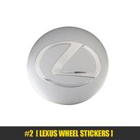 4Pcs Car Hub Center Sticker Wheel Hub Cap Styling For Lexus Fsport RX330 IS250 Ct200h ES300h RX350 IS300h NX300h UX GX470 LX570 HE7 balta