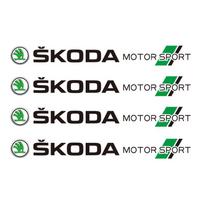 Skoda Motorsport Automobilio Emblemos Lipdukai Valytuvams, Automobilio Lipdukai Octavia, Fabia, Rapid, Superb, Automobilio Stiliaus Aksesuaras xkzm13 black