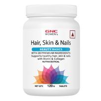 GNC moterims skirtas plaukų, odos ir nagų multivitaminas su biotinu moterims | 120 tablečių | Plaukų slinkimo kontrolė | Pagerėjęs plaukų augimas | Jaunesnės išvaizdos oda | S