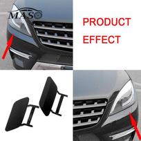 1 pora priekinių žibintų plovimo purkštukų dangteliai kairė dešinė Mercedes-Benz W166 ML klasės ML 350/550 2012 2013 2014 2015 A1668600108 black