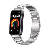 Metal Strap For Huawei Band 10 9 8 NFC Accessories Stainless Steel Replacement wrist bracelet correa Huawei Band 10 watch bands For Huawei Band 9 sidabras