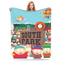 Minkštos pledai Kempingas SOUTHPARK VISI PERSONAŽAI Mesti pledą Flanelinis lovatiesė Svetainei Gatvės Tendencija Sofa-lova Dangtis 75x90cm