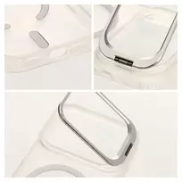 Forcell F-Protect Shadow Stand Premium phone case with stand and MagSafe support for iPhone 17 Pro Max | iPhone 18 Pro Max silver