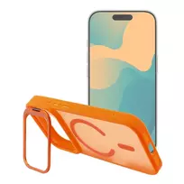 Forcell F-Protect Smoke Hybrid Premium phone case with MagSafe support for iPhone 17 Pro | iPhone 18 Pro orange