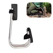 Ergonomiškas česnakų rinktuvas ir klūpėjimo pagalvėlė: Mobilus sodininkavimo darbastalis kelių spaudimui sumažinti Garden Kneeling Pad Black Version black