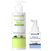 WishCare trigubo ryšio šampūno ir plaukų augimo serumo rinkinys (250ml+30ml)