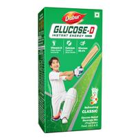 Dabur Gliukozė-D Greitos Energijos Gėrimo Milteliai - 1kg (Dėžutė)| Praturtintas vitaminu D ir kalciu | 99,4 % gliukozės formulė greitam energijos papildymui