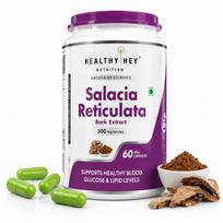 HealthyHey Nutrition Salacia Reticulata žievės ekstraktas - 500 mg porcijoje - 60 daržovių kapsulių