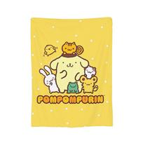 Mielas Pom Pom Purin Veidas Megztas Antklodė Animacinis Flanelinis Mesti Antklodė Vasaros Oro Kondicionierius Nešiojamas Lengvas Lovatiesė 30x40in yellow