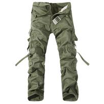 Kamufliažinės kelnės Vyrai Stovyklavietės Žygiai Armijos Kovos Karinės Kelnės Laisvalaikio bėgimo kelnės Cargo Plus Size 28 žalia