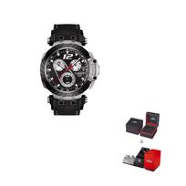 TISSOT Race Collection Kvarcinis Mechanizmas Vyriški Laikrodžiai Laikrodis 43mm Juodas Ciferblatas Nerūdijančio Plieno Dėklas Guminis Dirželis T115.417.27.057.00 Black Dial black