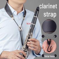 B-flat Clarinet Neck Strap: Adjustable Black Lanyard for Adults, Children, and Students - Universal Musical Instrument Shoulder Strap. juoda