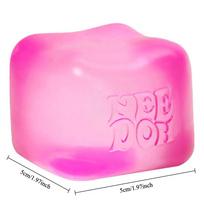 Nee  doh Nice Cube Sensory Fidget Cube Stress Relief Anxiety Sensory Tool for Focus ADHD & Calming Office Desk Gadget pink