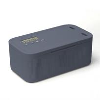 Timer Lock Boxes Electronic Lockable Container with Combination Lock and Digital Timer Multi Function Safe Storage Organizer pilkai mėlyna spalva
