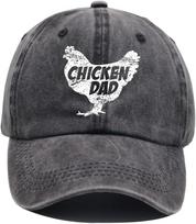 Chicken Dad Hat Farm Cock Baseball Cap Farmer Rooster Lover Denim Adjustable Dad Hats One Size black