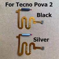 For Tecno Pova 2 Fingerprint Sensor Power Button Flex Cable Touch ID Sensor Home Buttons Replacement LE7 sidabras