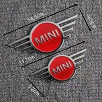 Automobilio kėbulo bagažinės galinės lipdukai emblemos priedai  Mini Cooper JCW Works R56 R50 F54 F55 F56 F57 F60 R52 R53 R55 hsgql22 1pcs 14.5cm black