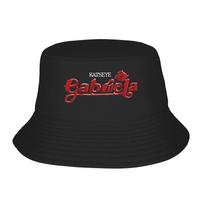 Katseye Gabriela 2025 Bucket Hat  Hawaii Fisherman Caps Foldable Beach Travel Sunscreen Hats For Unisex Korean Graphic Cap One Size black