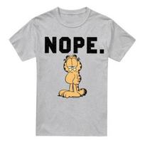 Garfield Vyriški Marškinėliai Nope S juoda