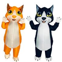 Cat Inflatable Clothing Funny Doll Clothing Prom Makeup Props Clothing Doll Doll Cat Inflatable Clothing adult 150-190cm one size fits all black