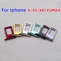 SIM Card tray For Iphone X/XS/XSMax/XR Card slot drawer Holder drawer chip card tray Sim Card Reader Socket For XR XSMax XS X Black for Iphone X gray