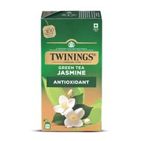 Twinings Žalioji arbata su jazminu, 25 arbatos maišeliai| 1 pakuotė| Puikiai subalansuotas ir gaivus skonis| Lengvas, gėlių aromatas| Mažai kalorijų| Rankomis skinta žalioji arbata blue