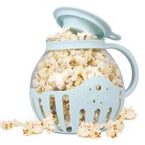 2.25Qt Micro-Popcorn Homemade Microwave Popcorn Self-Exploding Pot High Boron Glass Popcorn Machine Jar Household Popcorn beige