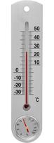 Termometr Uniwersalny Srebrny Z Higrometrem (-30°C Do +50°C) 25 Cm