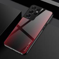 Luxury Gradient Phone Cover For Samsung Galaxy S23 S21 S22 S24 S25 Ultra Plus Note 20 Ultra S21 FE S20 S23 FE 5G Case Glass Case S24 Plus black