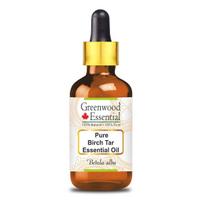 Greenwood Essential grynas beržo deguto eterinis aliejus, Betula Alba, 30 ml yellow
