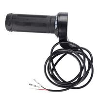 24V 36V 48V 3 vielos pasukama droselio rankena, skirta elektriniam motorolerio dviračiui 7/8 colių vairas One Size black