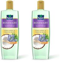 Parachute Advansed Rosemary-enriched Coconut Hair Oil| Rosemary Hair Oil| Superfoods Magic| Long & Thick Hair|300 Ml (Pack of 2)