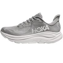 HOKA ONE ONE CLIFTON 10 Low top Super Lightweight Foam Midsole Marathon Training Running Shoes Men's Gray 1162030-STLLR 46 pilka