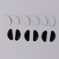 Silicone Half-Moon Anti-Slip Eyeglass Nose Pads for Heightening - Eyewear Accessories 15x7x1 mm juoda